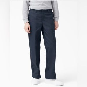 Boys Dickies Navy Classic Fit Pants 6S NEW